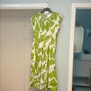 1. State Green and White Maxi Dress